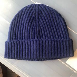 NWT Merino wool beanie Stewart of Scotland blue